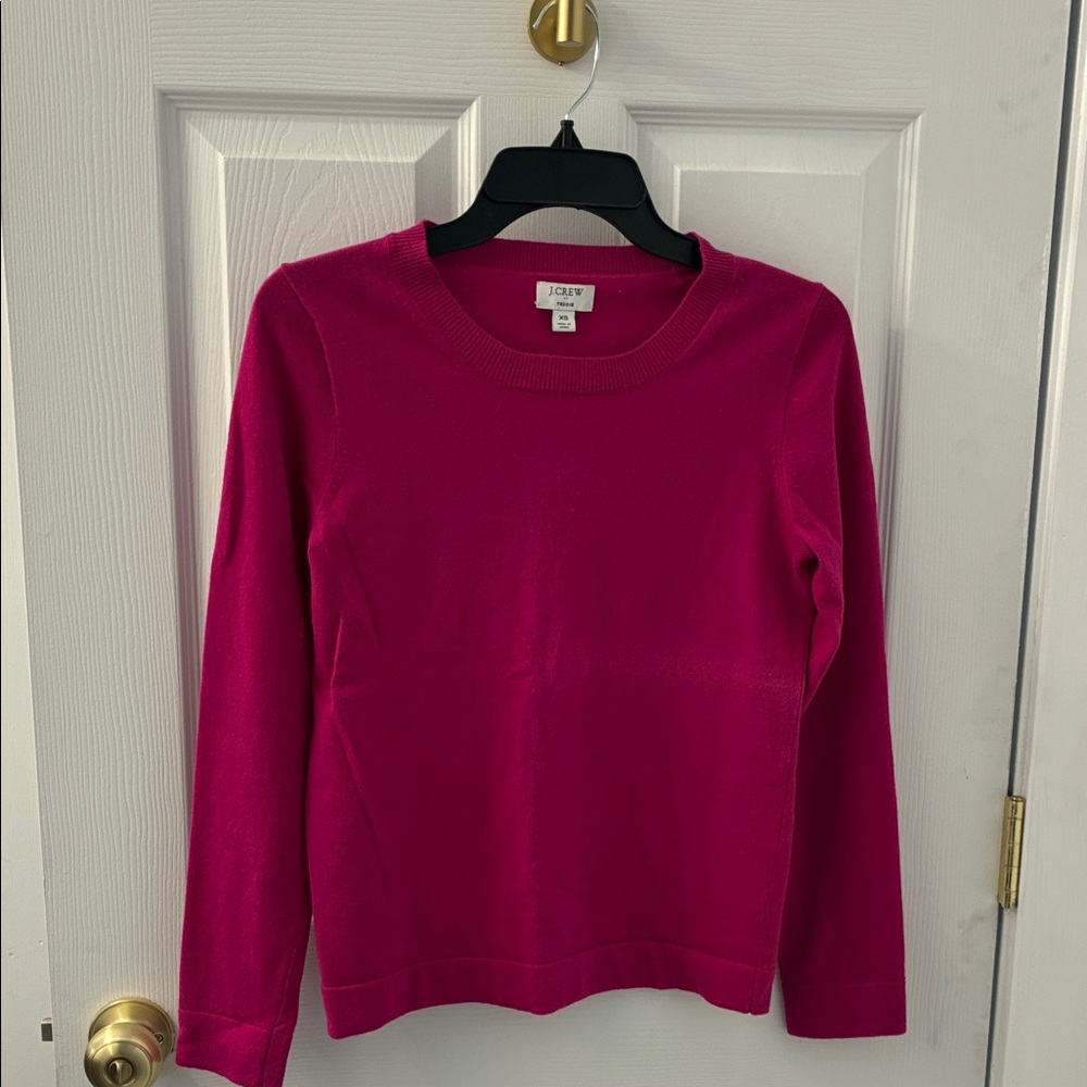 J. Crew Fuchsia Long Sleeve Top